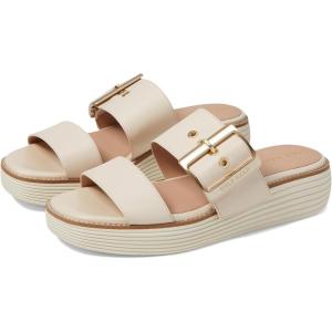 Cole Haan Women’s Original Grand Platform Slide Sandal(Sandollar/Ivory)