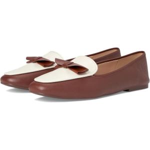 Cole Haan Women’s Payson Soft Bow Loafers(Dk Cuoio/Ivory)