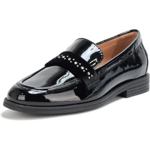 Cole Haan Women’s Stassi Embellished Loafer(Blk Pat Ltr/Vlvt)