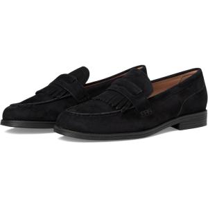 Cole Haan Women’s Stassi Kiltie Loafers(Black Suede)