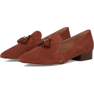 Cole Haan Women’s Vanya Tassel Flat Loafer(Dark Cuoio Suede)