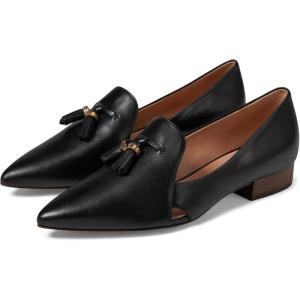 Cole Haan Women’s Vanya Tassel Flats Loafer(Black Ltr)