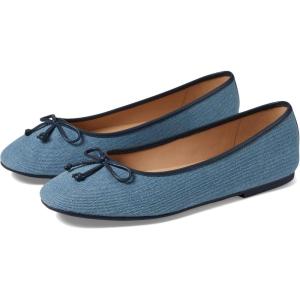 Cole Haan Women’s Yara Soft Ballet Flats(Lt Denim/Navy Blaz)