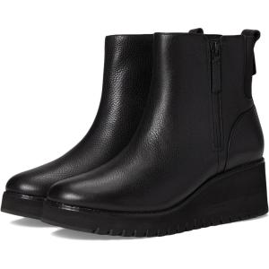 Cole Haan Women’s ZEROGRAND City Wedge Side-Zip Ankle Boot(Black/Black Waterproof)