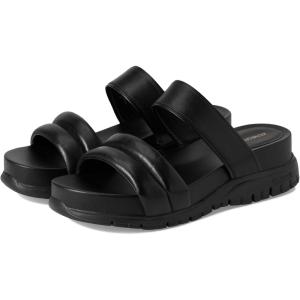 Cole Haan Women’s Zerogrand Double Band Slide Sandals(Black/Black)