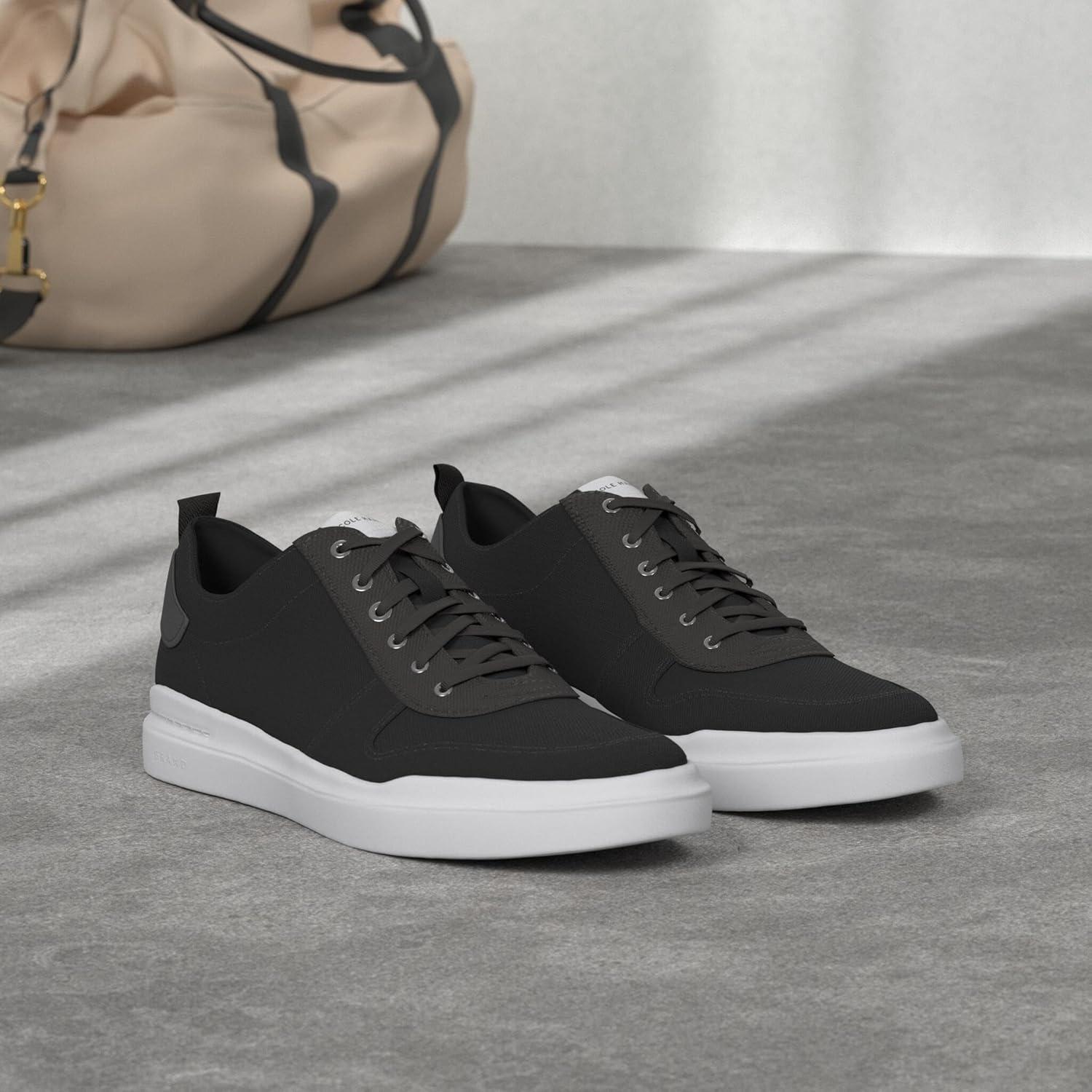 imageCole Haan Mens Grandpro Rally Canvas Court SneakersBlack CanvasOptic