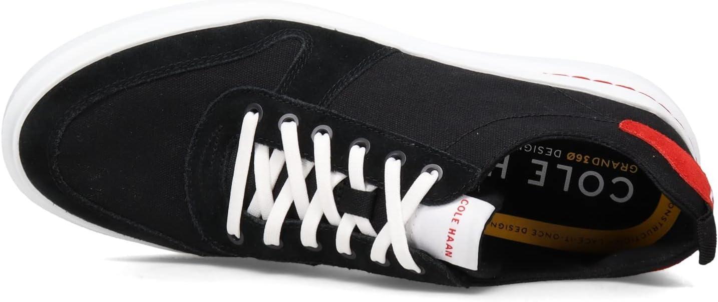imageCole Haan Mens Grandpro Rally Canvas Court SneakersBlack CanvasSuede