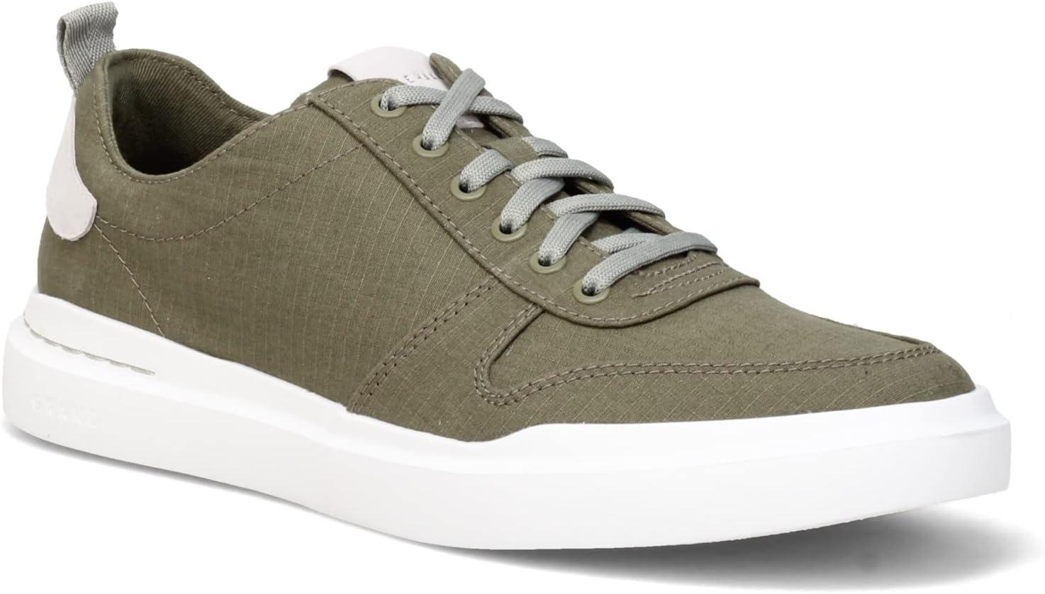 imageCole Haan Mens Grandpro Rally Canvas Court SneakersDusty OliveWhite