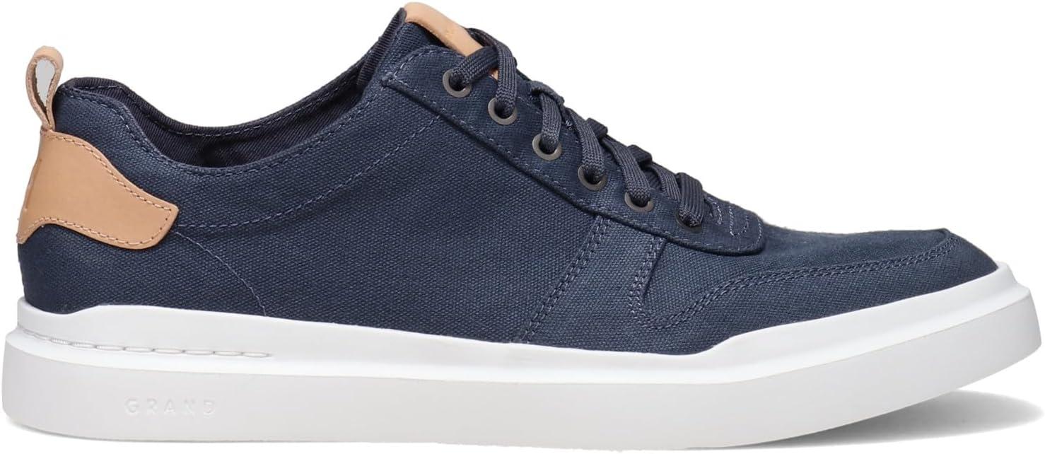 imageCole Haan Mens Grandpro Rally Canvas Court SneakersVintage Indigo CanvasNatural