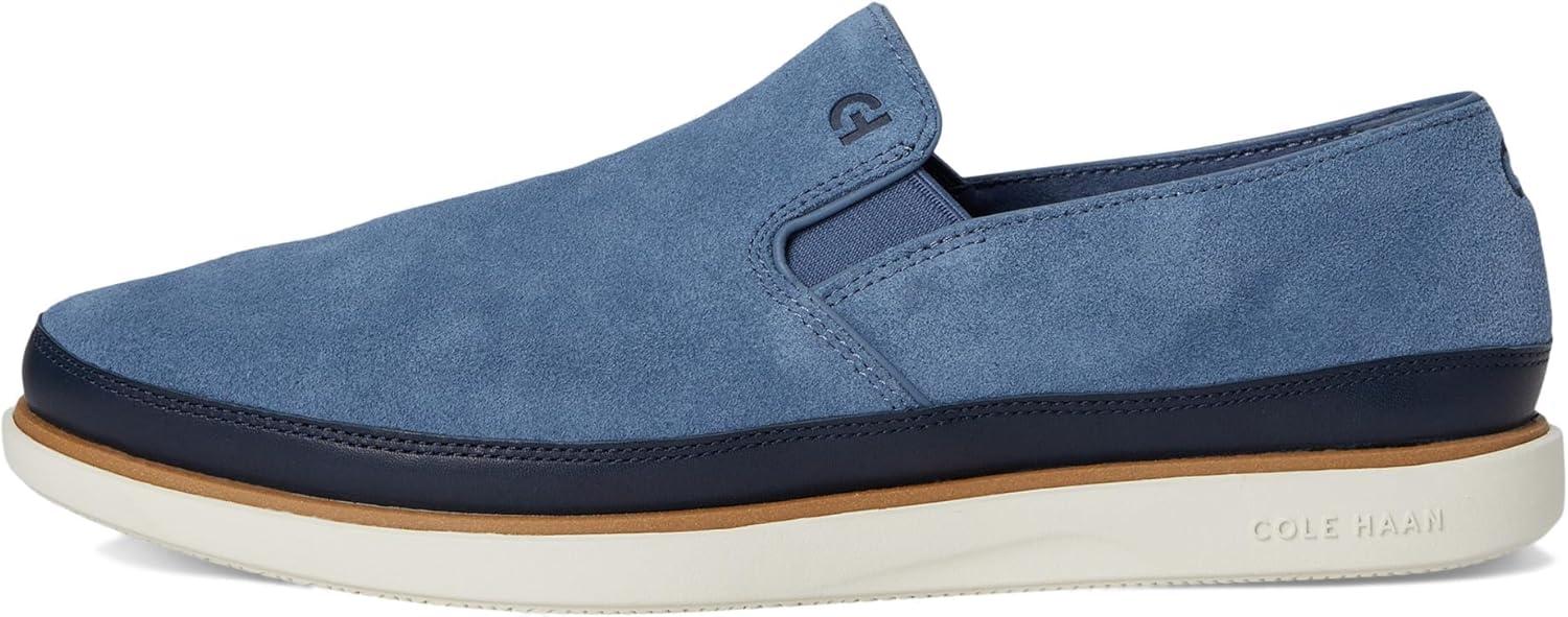 imageCole Haan Mens Grandpro Strawspoint Twin Gore China BlueNavy BlazerIvory 105M US