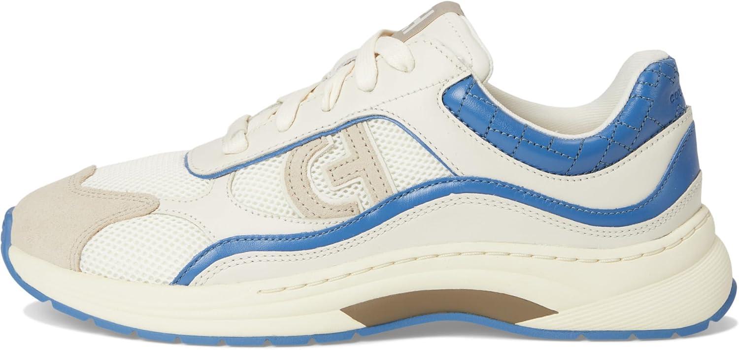 imageCole Haan Womens Grandpro Eleeana Runners SneakerIvryLt SesameBlu