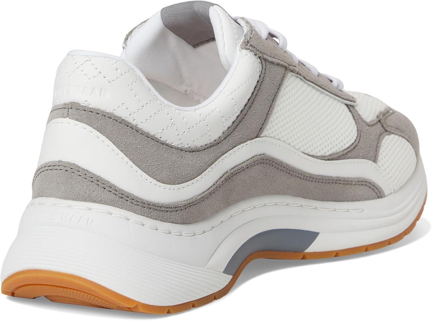 imageCole Haan Womens Grandpro Eleeana Runners SneakerWhiteFrst Gray Su