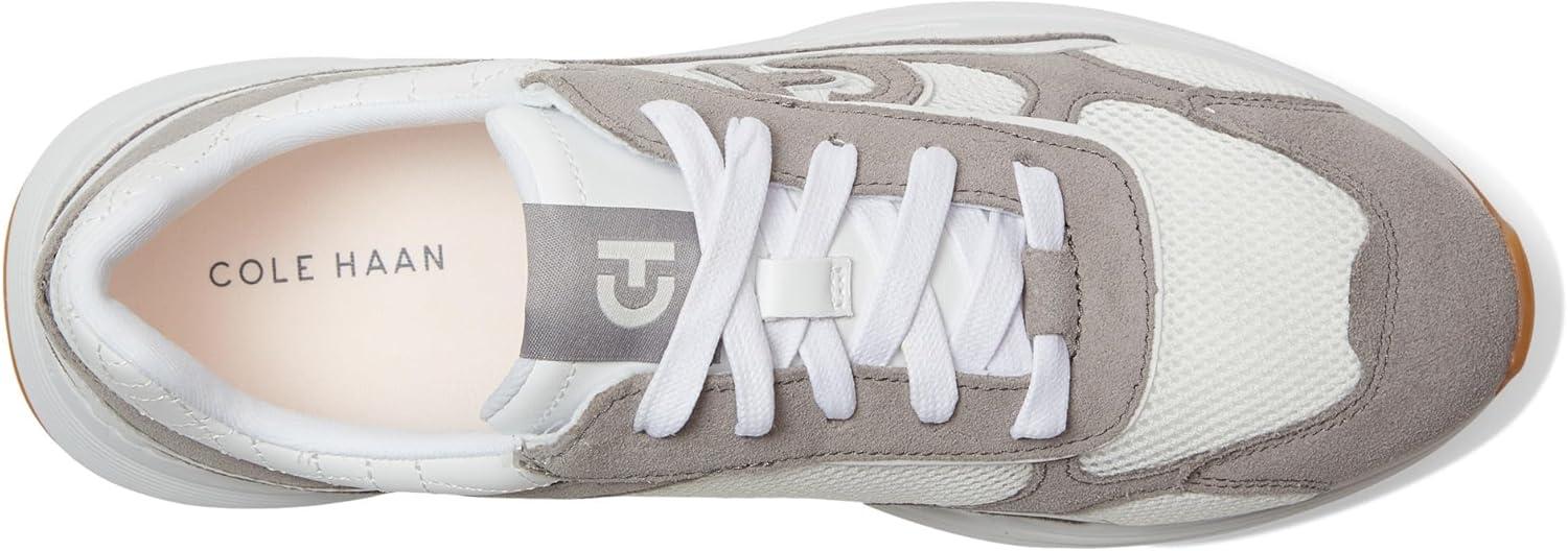 imageCole Haan Womens Grandpro Eleeana Runners SneakerWhiteFrst Gray Su