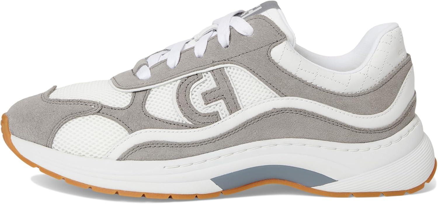 imageCole Haan Womens Grandpro Eleeana Runners SneakerWhiteFrst Gray Su