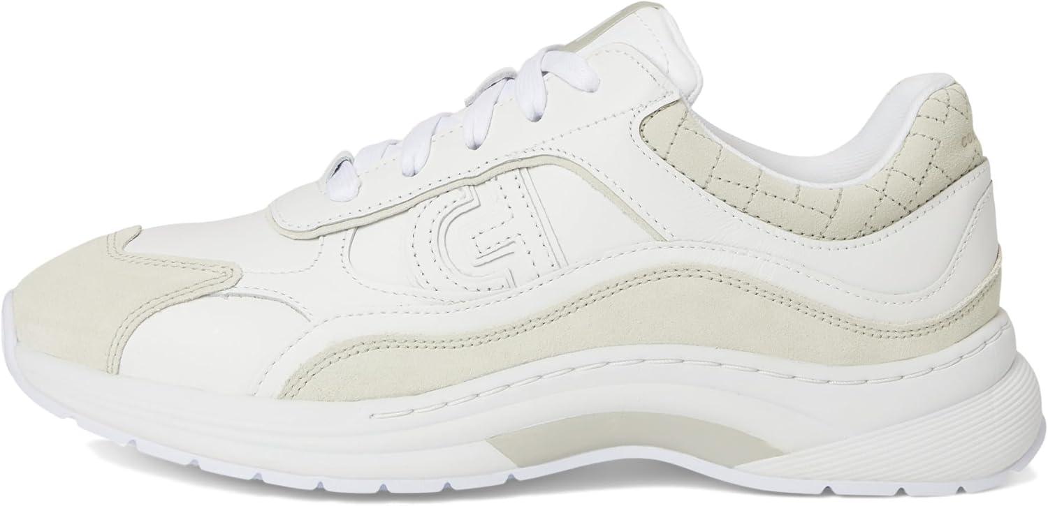 imageCole Haan Womens Grandpro Eleeana Runners SneakerWhiteSilver Brch