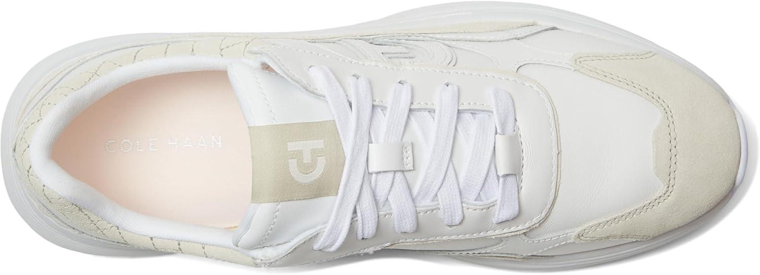 imageCole Haan Womens Grandpro Eleeana Runners SneakerWhiteSilver Brch