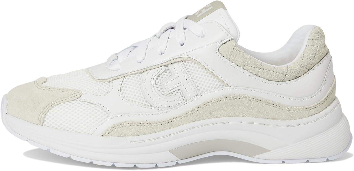 imageCole Haan Womens Grandpro Eleeana Runners SneakerWhtSlvr BrchWht