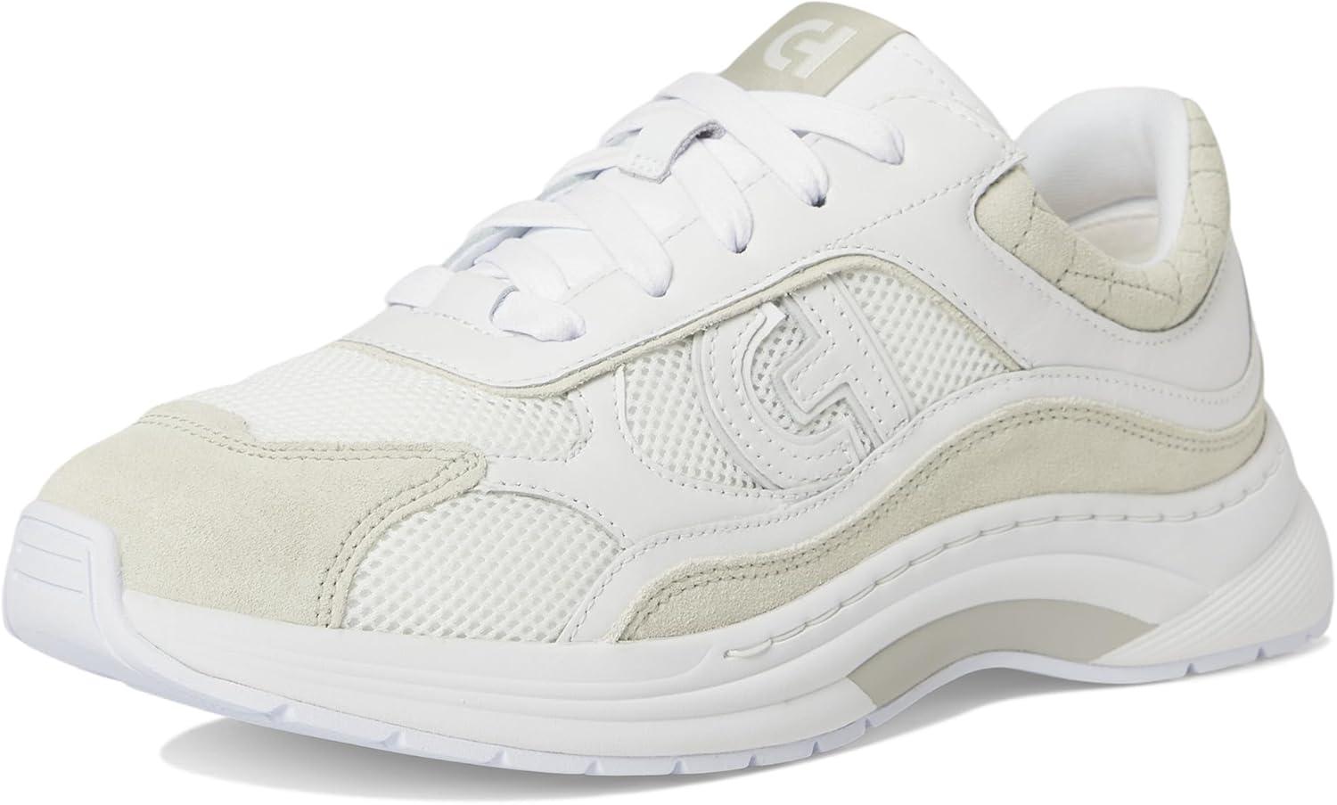 imageCole Haan Womens Grandpro Eleeana Runners SneakerWhtSlvr BrchWht