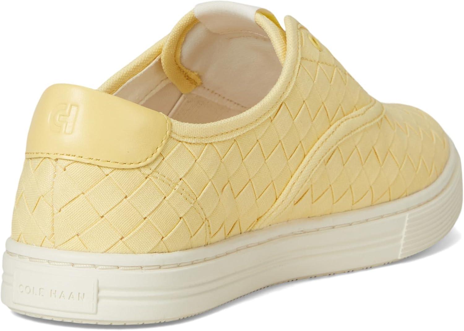 imageCole Haan Womens Grandpro Harbor Sneakers Banana Woven Canvs 85B US