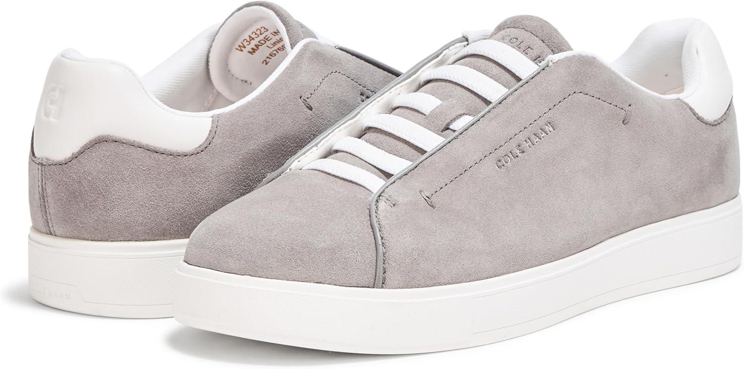 imageCole Haan Womens Grandpro Luxe Slip On Sneakers Frost Gray Suede 85B US