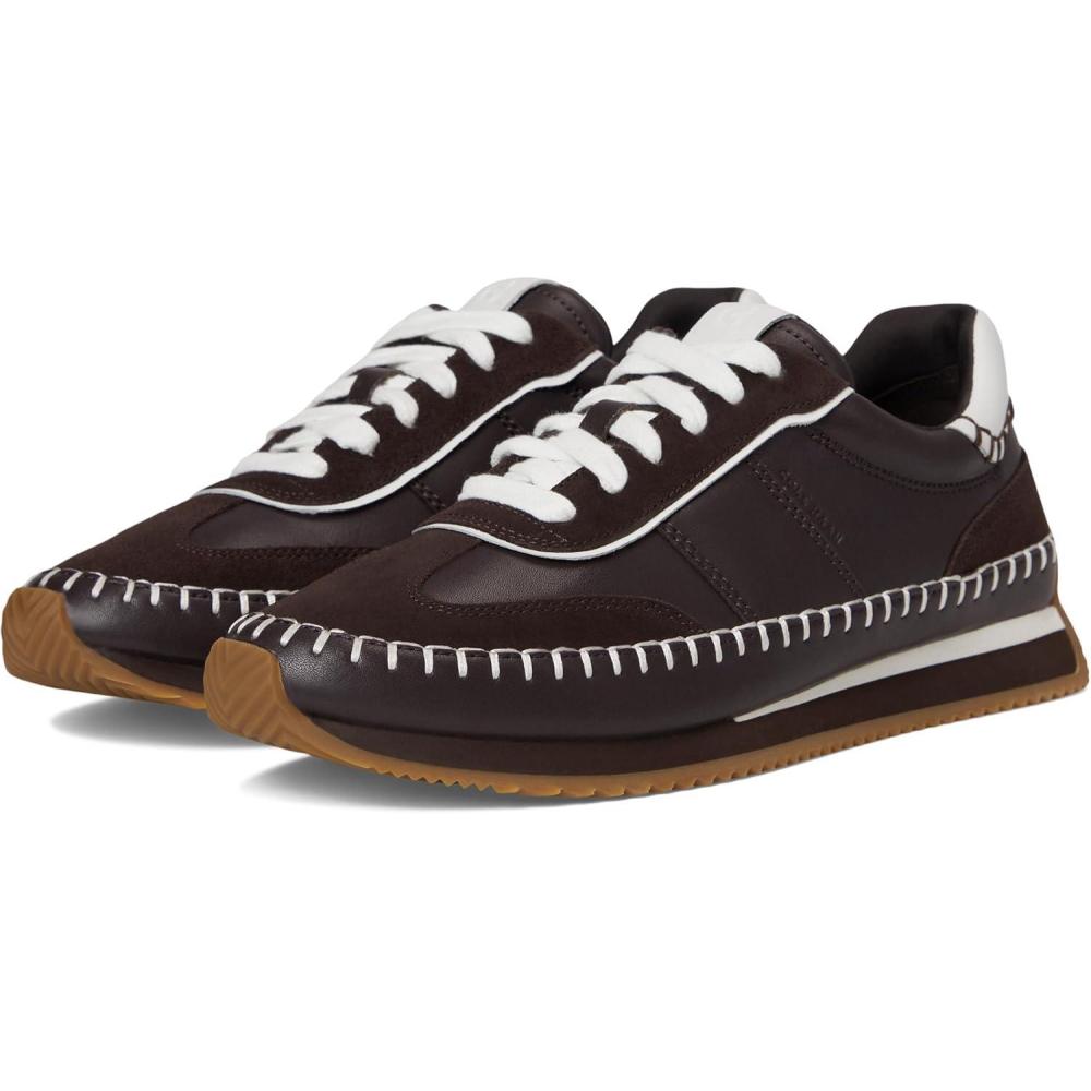 imageCole Haan Womens Grandpro Premier Runners Dark ChocolateWhite Leather 85B US