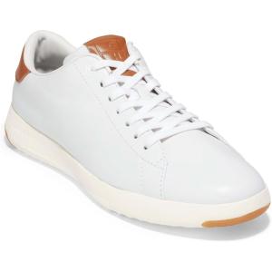 Cole Haan Mens Grandpro Tennis(White/British Tan)