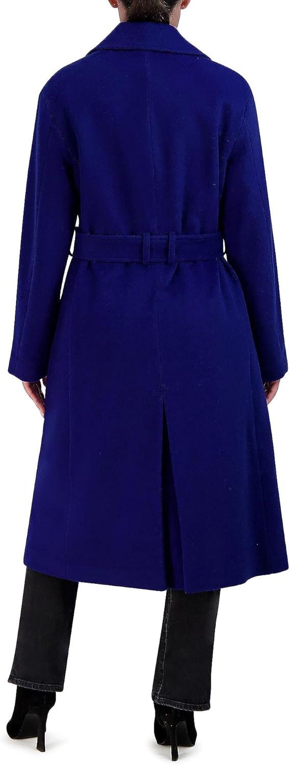 imageCole Haan Womens Soft Long Sleeve Formal Oversized CoatCobalt