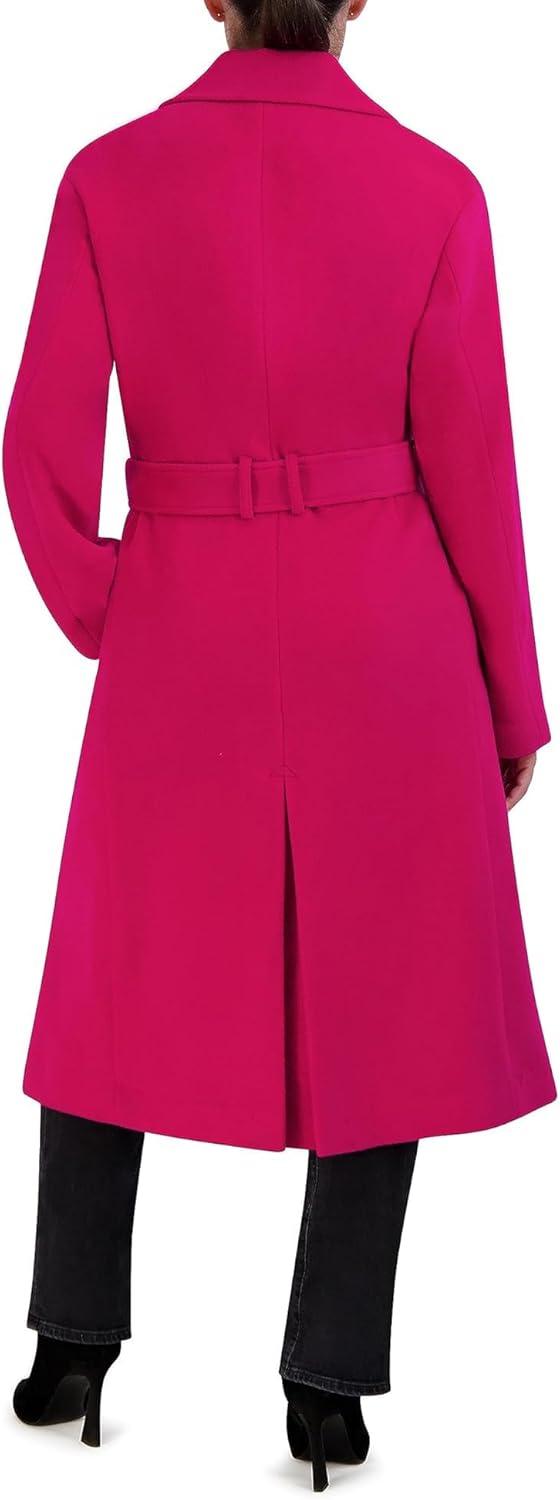imageCole Haan Womens Soft Long Sleeve Formal Oversized CoatFuschia
