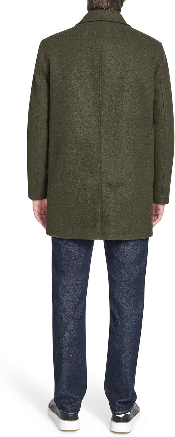 imageCole Haan mens Wool Fully Lined Stretch Duffle CoatOlive