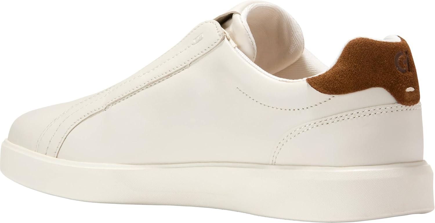 imageCole Haan Womens Grand Crosscourt Lux Slip onIvoryTobacco Sde