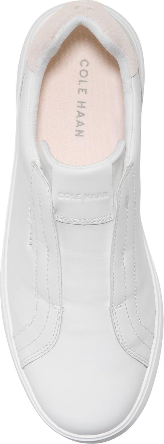 imageCole Haan Womens Grand Crosscourt Lux Slip onWhtLt Sesame Sde