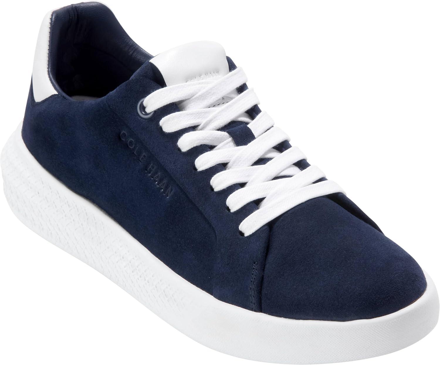 imageCole Haan Womens Grand Hurrion Cup LacetoToeMdnght MoonWhite