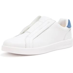 Cole Haan Womens Grand Crosscourt Lux Slip on(Wht/Moonlt Blu Sde)