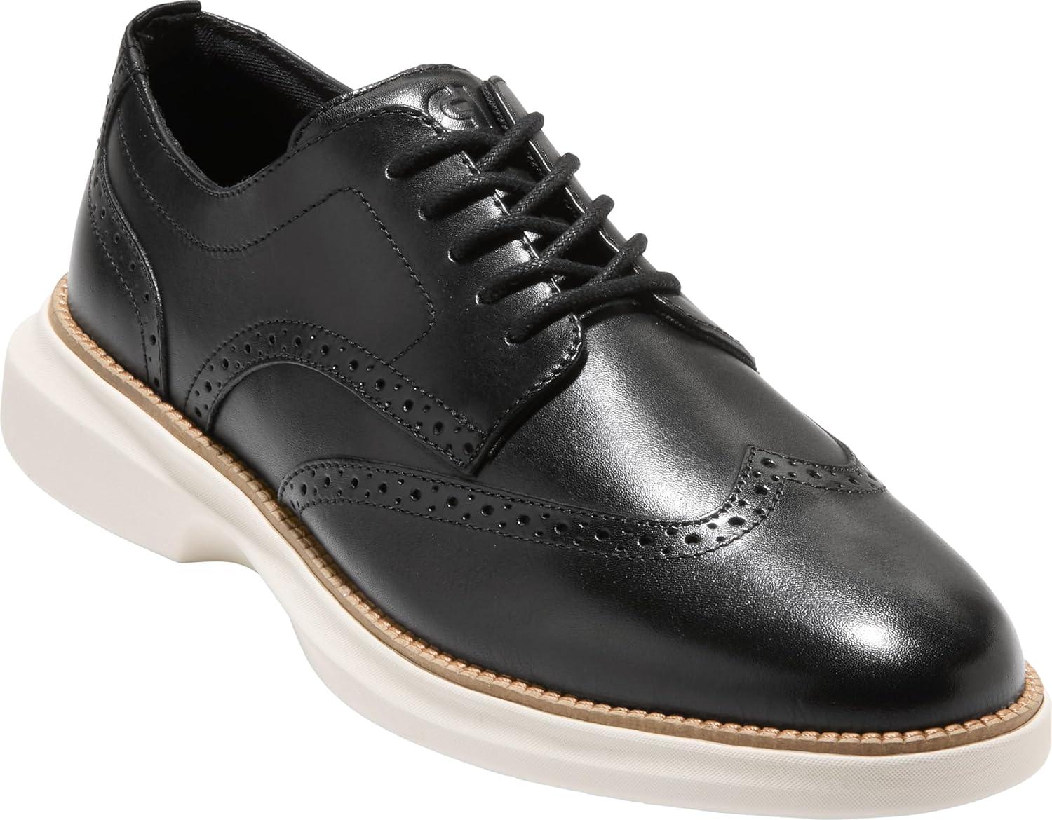 imageCole Haan Mens Grand Shadowlite WingtipBlackNatural
