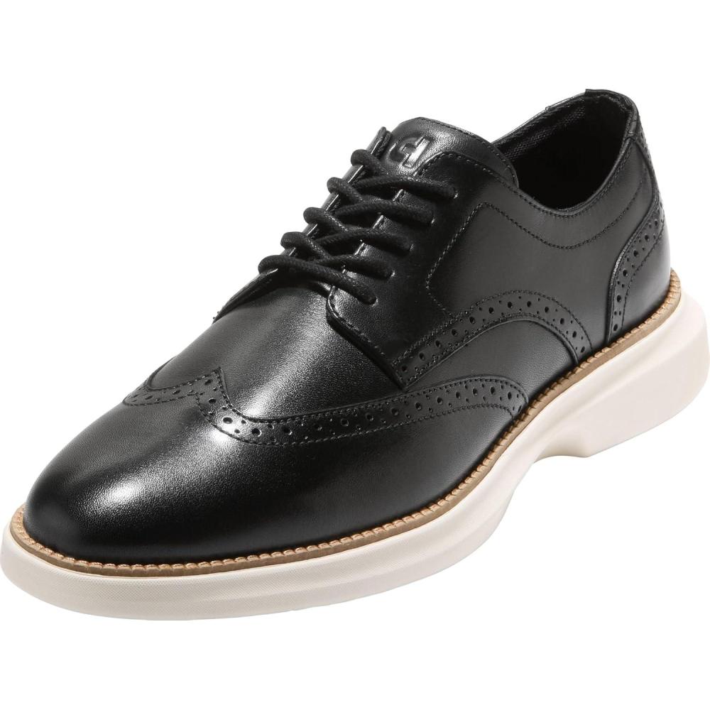 imageCole Haan Mens Grand Shadowlite WingtipBlackNatural