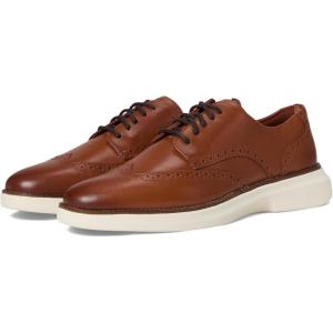Cole Haan Mens Grand Shadowlite Wingtip(British Tan/Ivory)
