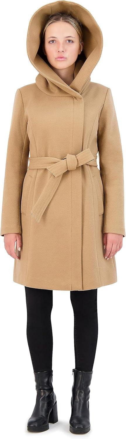 imageCole Haan Womens Asymmetric Belted CoatBeige