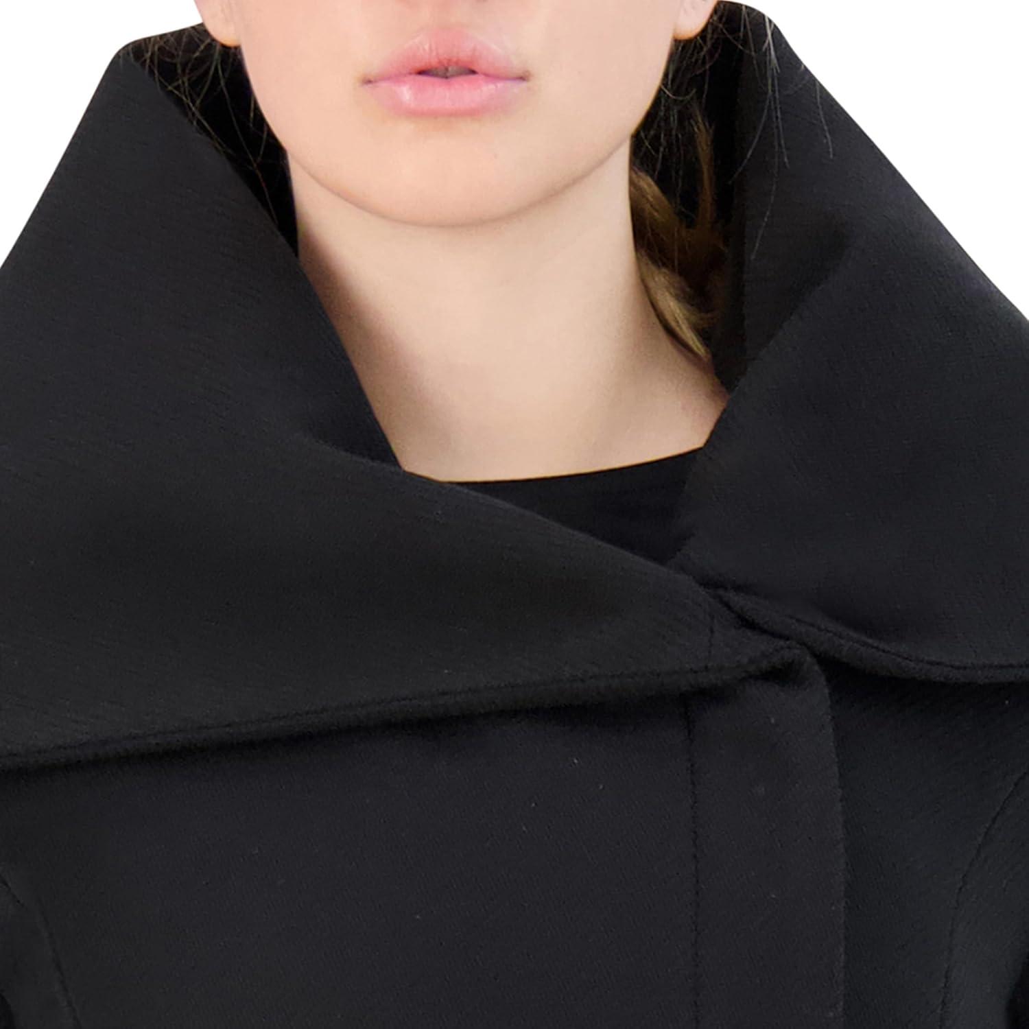 imageCole Haan Womens Asymmetric Belted CoatBlack