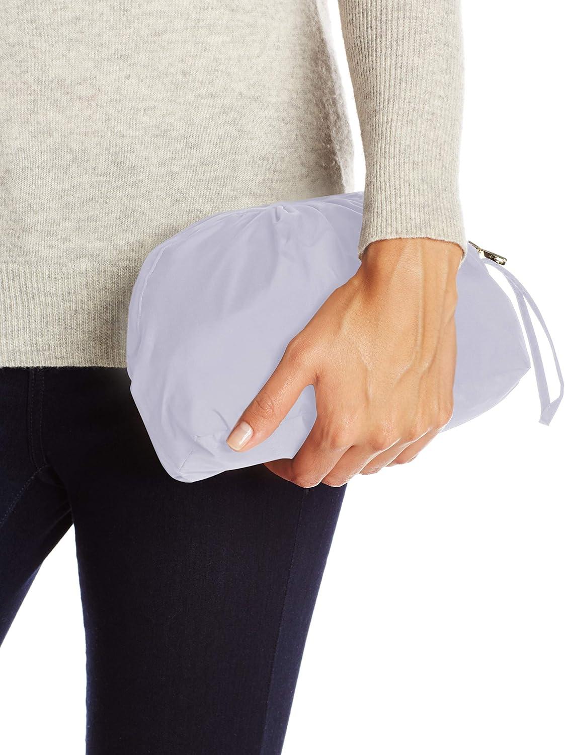 imageCole Haan Womens Back Bow Packable Hooded Rain JacketLavender