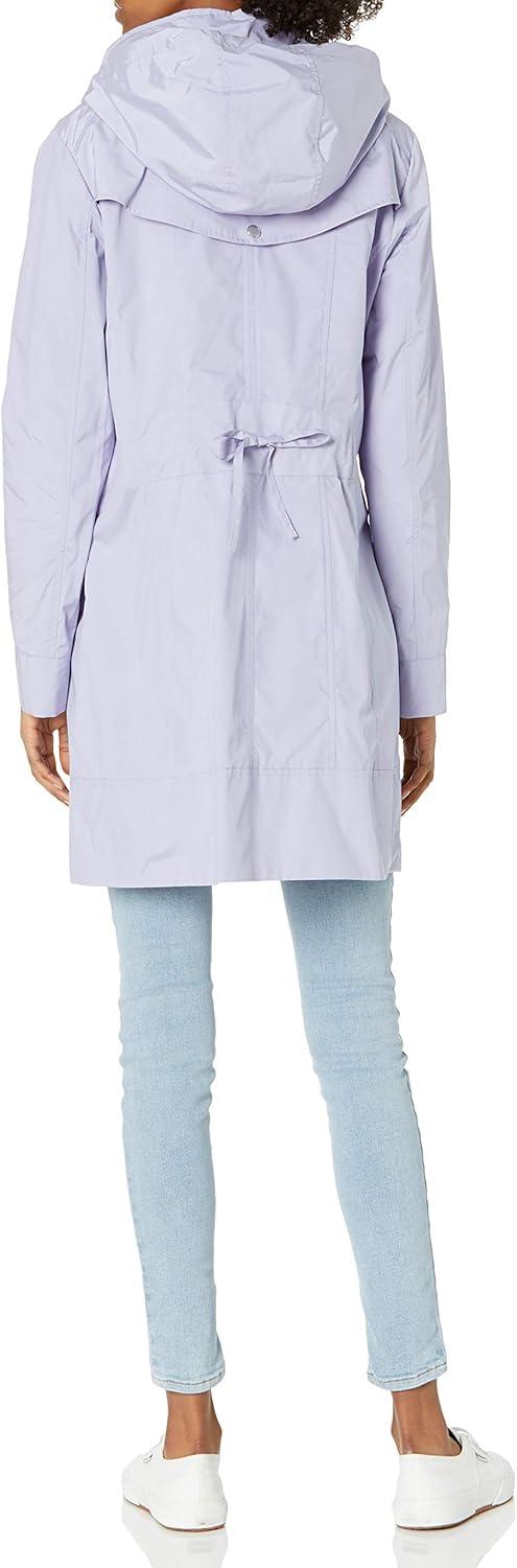 imageCole Haan Womens Back Bow Packable Hooded Rain JacketLavender