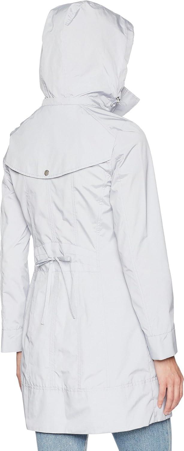 imageCole Haan Womens Back Bow Packable Hooded Rain JacketMist