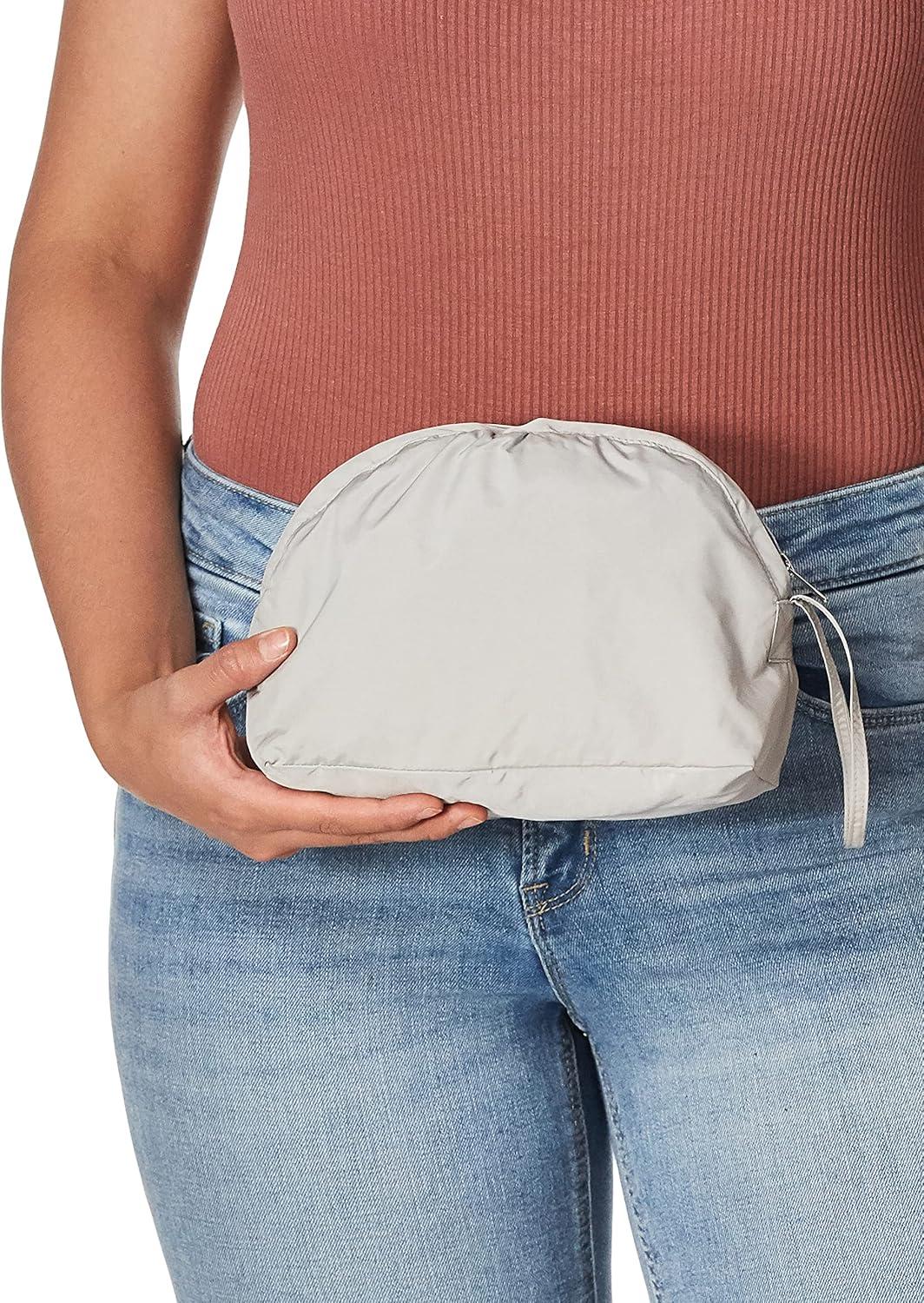 imageCole Haan Womens Back Bow Packable Hooded Rain JacketPearl