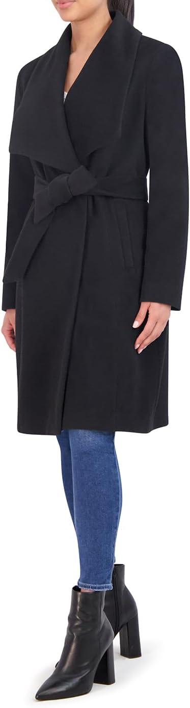 imageCole Haan womens Alpaca Wrap CoatBlack