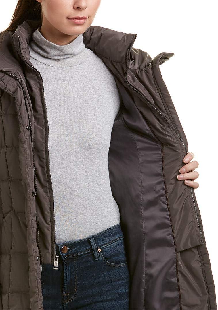 imageCole Haan womens Long Quilted Puffer Coat Down JacketCarbon