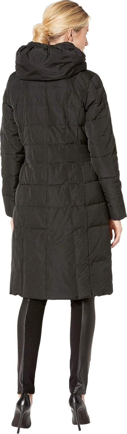 imageCole Haan womens Long Quilted Puffer Coat Down JacketDeep Black