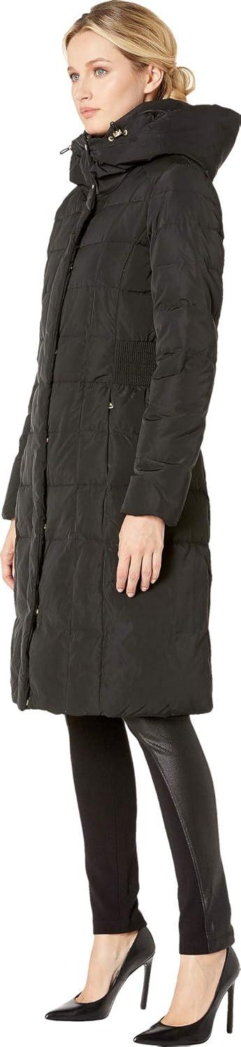 imageCole Haan womens Long Quilted Puffer Coat Down JacketDeep Black