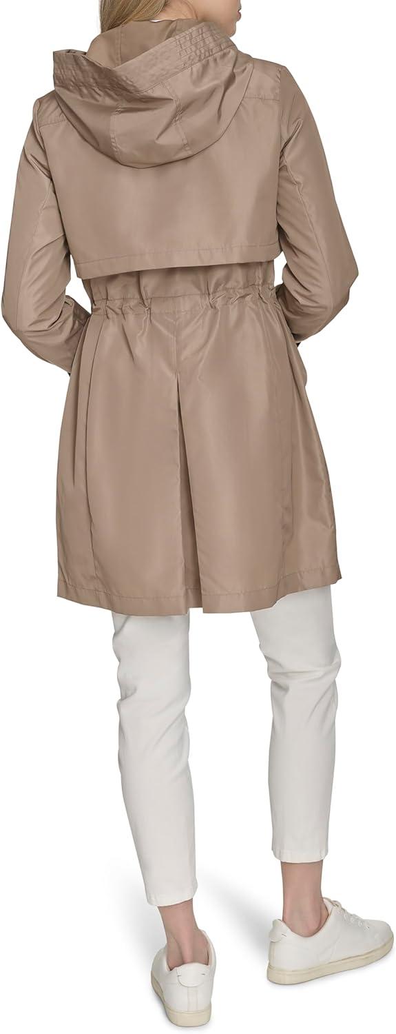 imageCole Haan womens Travel Packable Casual Trench Style Parka JacketChampagne