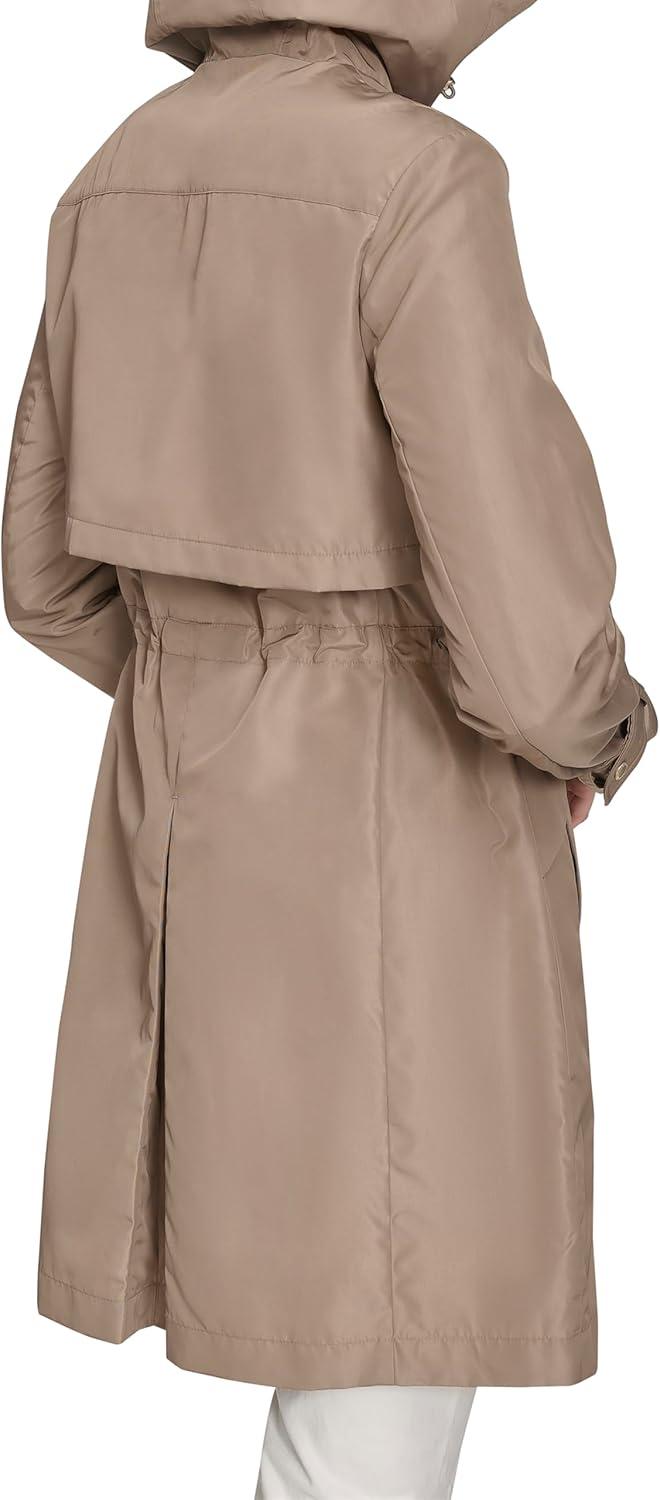 imageCole Haan womens Travel Packable Casual Trench Style Parka JacketChampagne