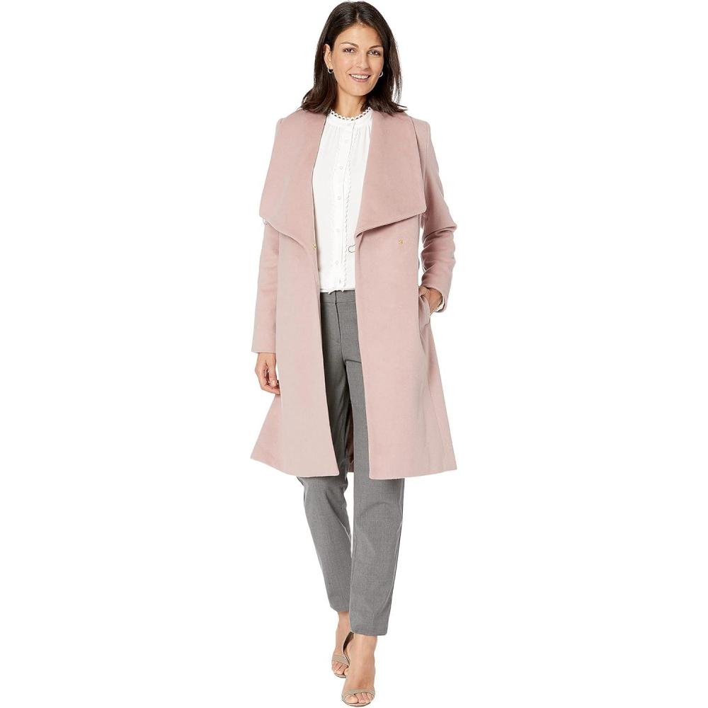 imageCole Haan Womens Belted Wool Classically Elegant Coat for YearRound StyleBelted Dusty Rose