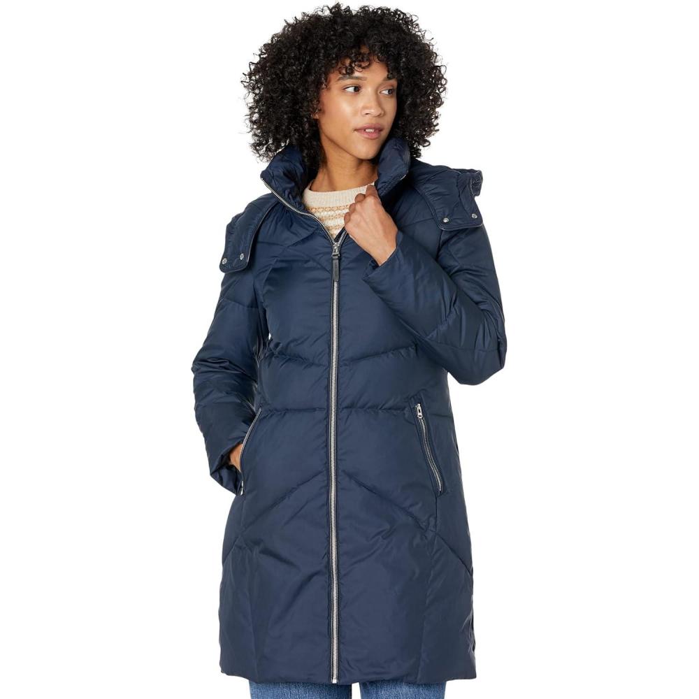 imageCole Haan womens Hooded Essential Down CoatNavy